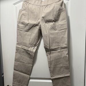 Pact Women's Tan Cropped Pants